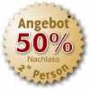 Oferta 50% dto. segunda persona