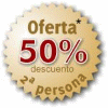 Oferta 50% dto. segunda persona