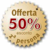 Oferta 50% dto. segunda persona